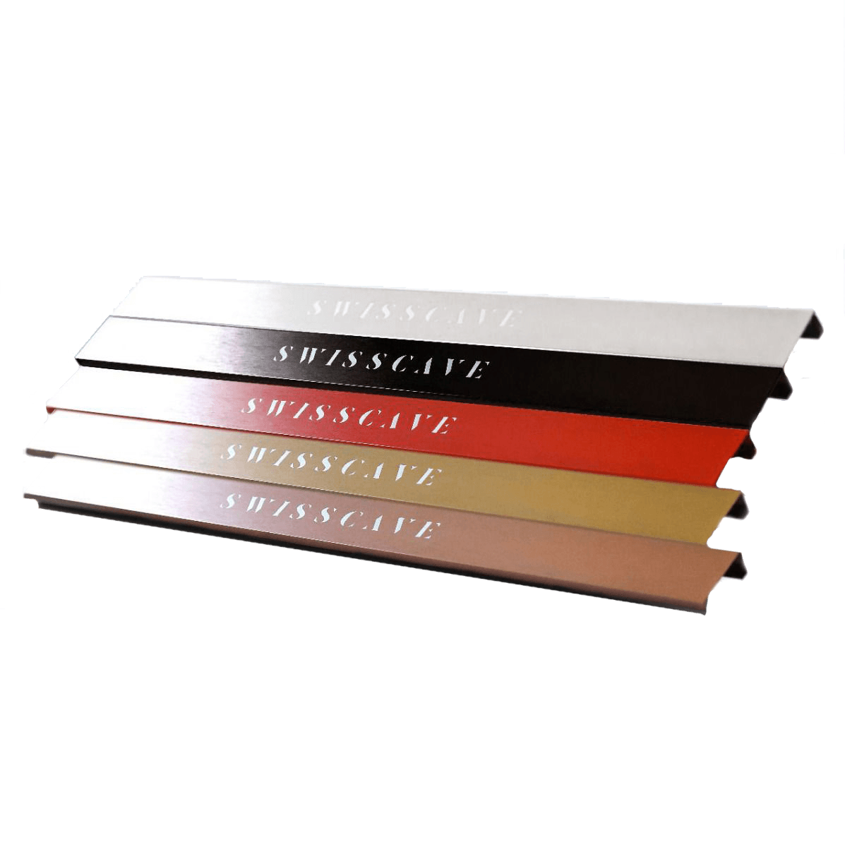 Exchangable pull-out front panels for wine coolers