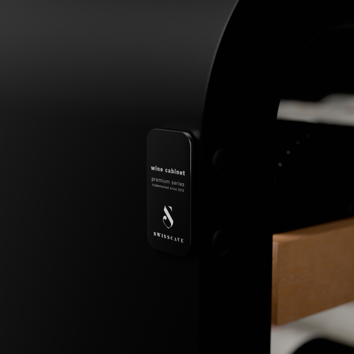 Swisscave Dual Zone Wine Cooler Black 26 bottles WLB-120DF-BLACK