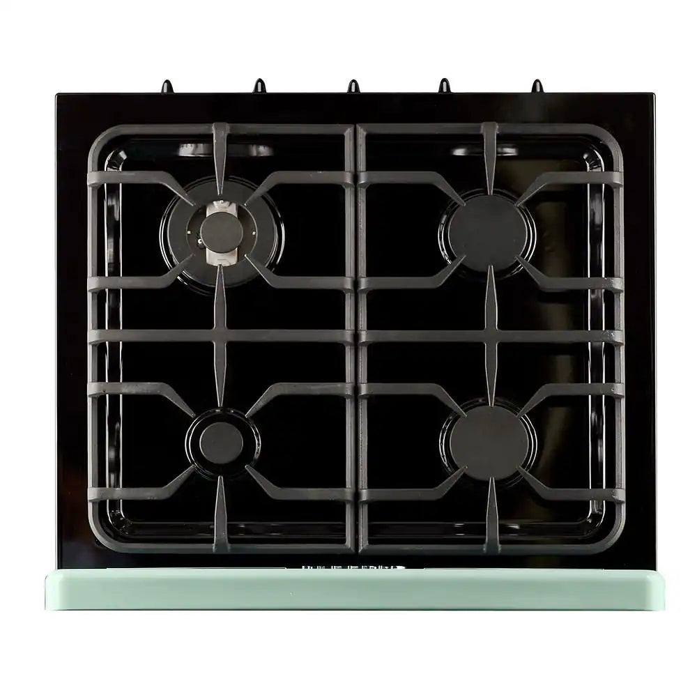 Classic Retro 30 In. 3.9 Cu. Ft. Retro Gas Range with Convection Oven in Summer Mint Green