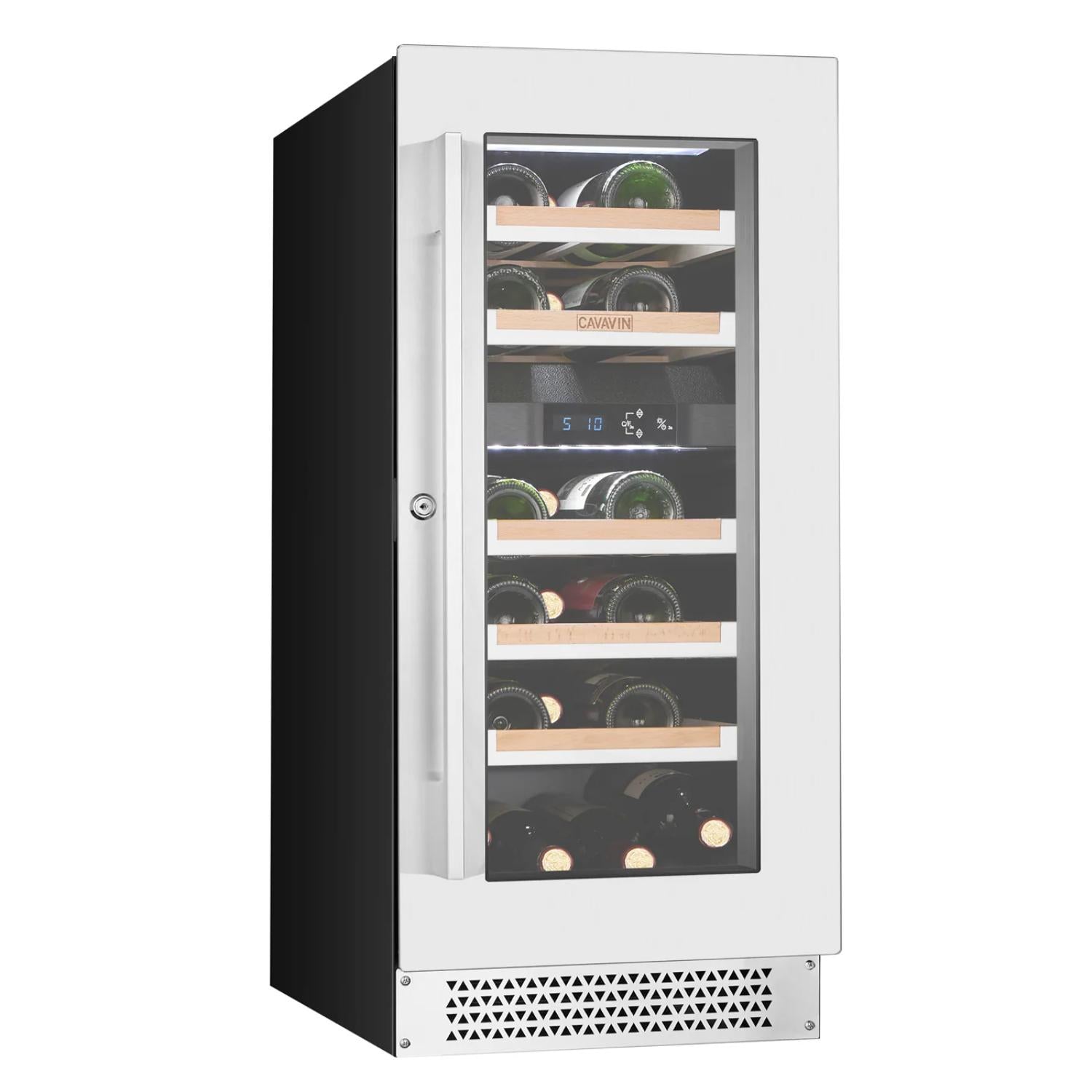 VINOA 24-bottle dual-zone stainless steel cellar