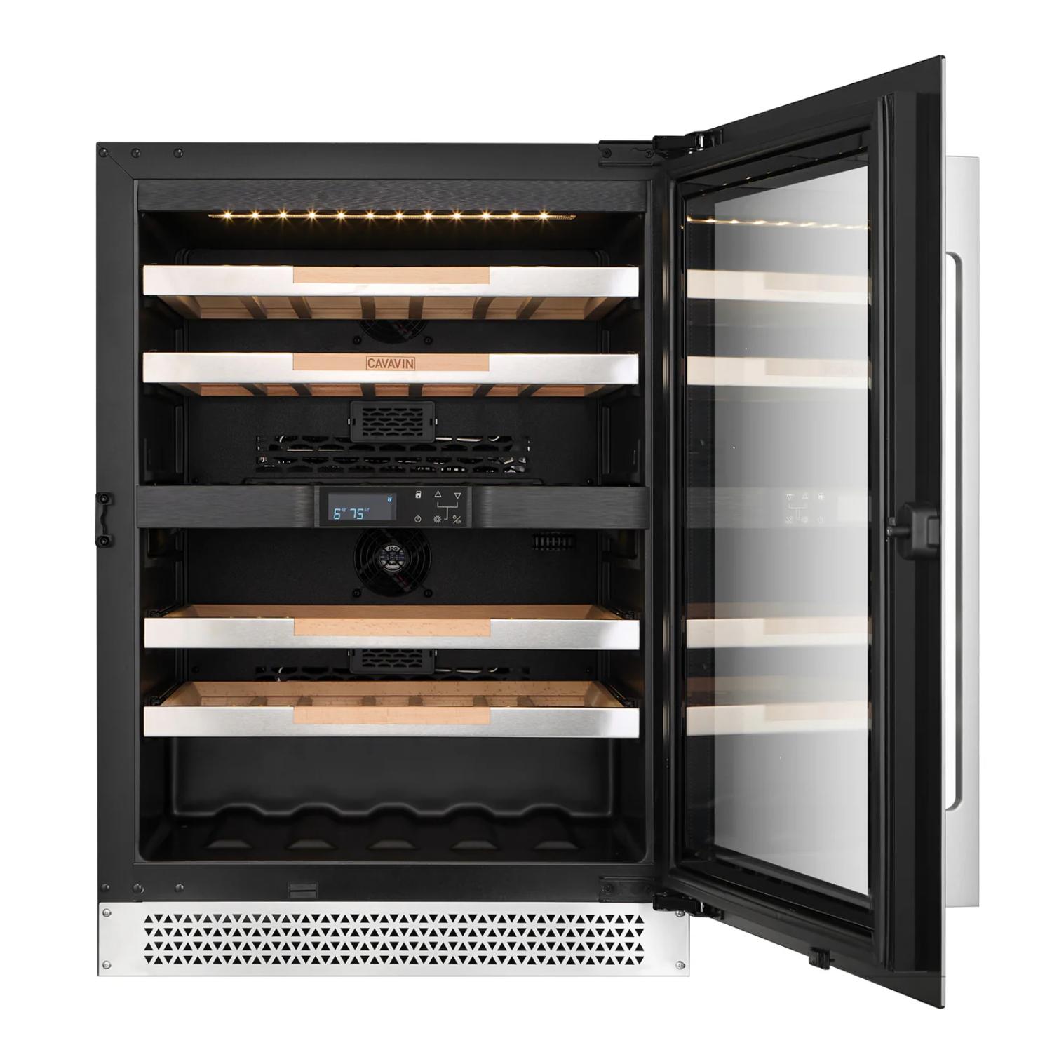 VINOA 41-bottle stainless steel cellar