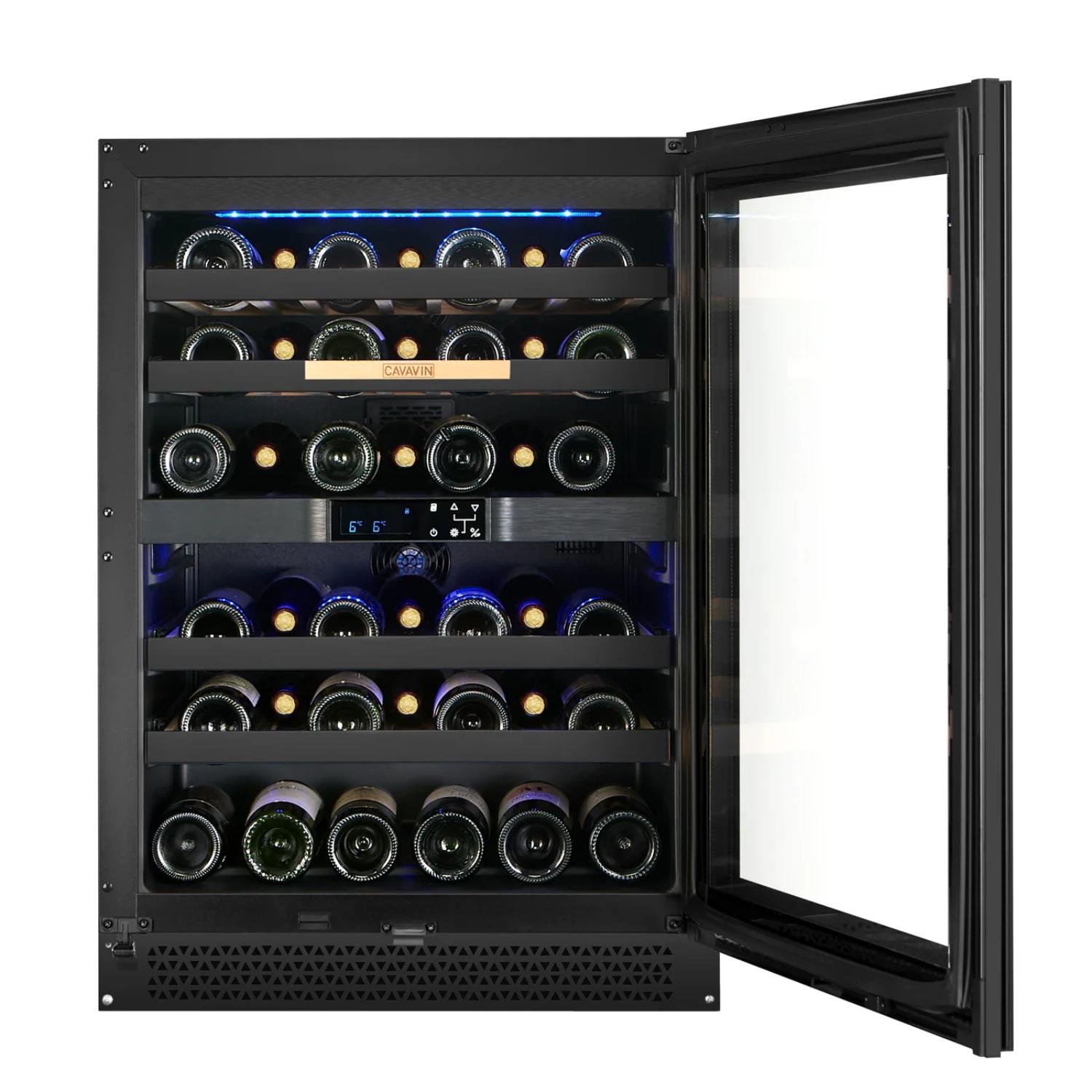 VINOA 41-bottle black cellar