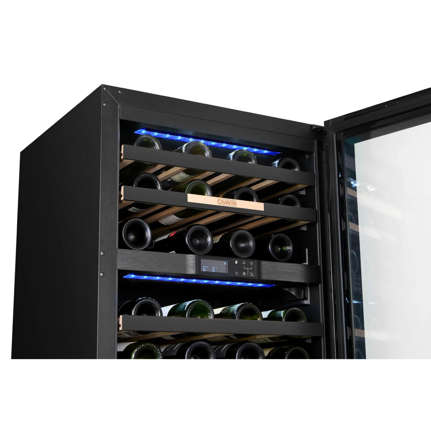 VINOA 41-bottle black cellar