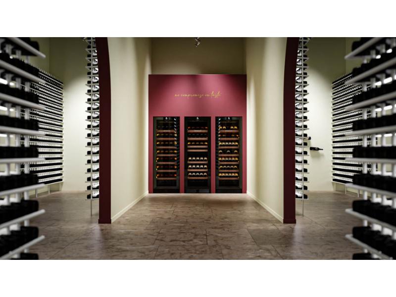 Swisscave Dual Zone Wine Cooler 144 bottle WLB-460DFLD-MIX