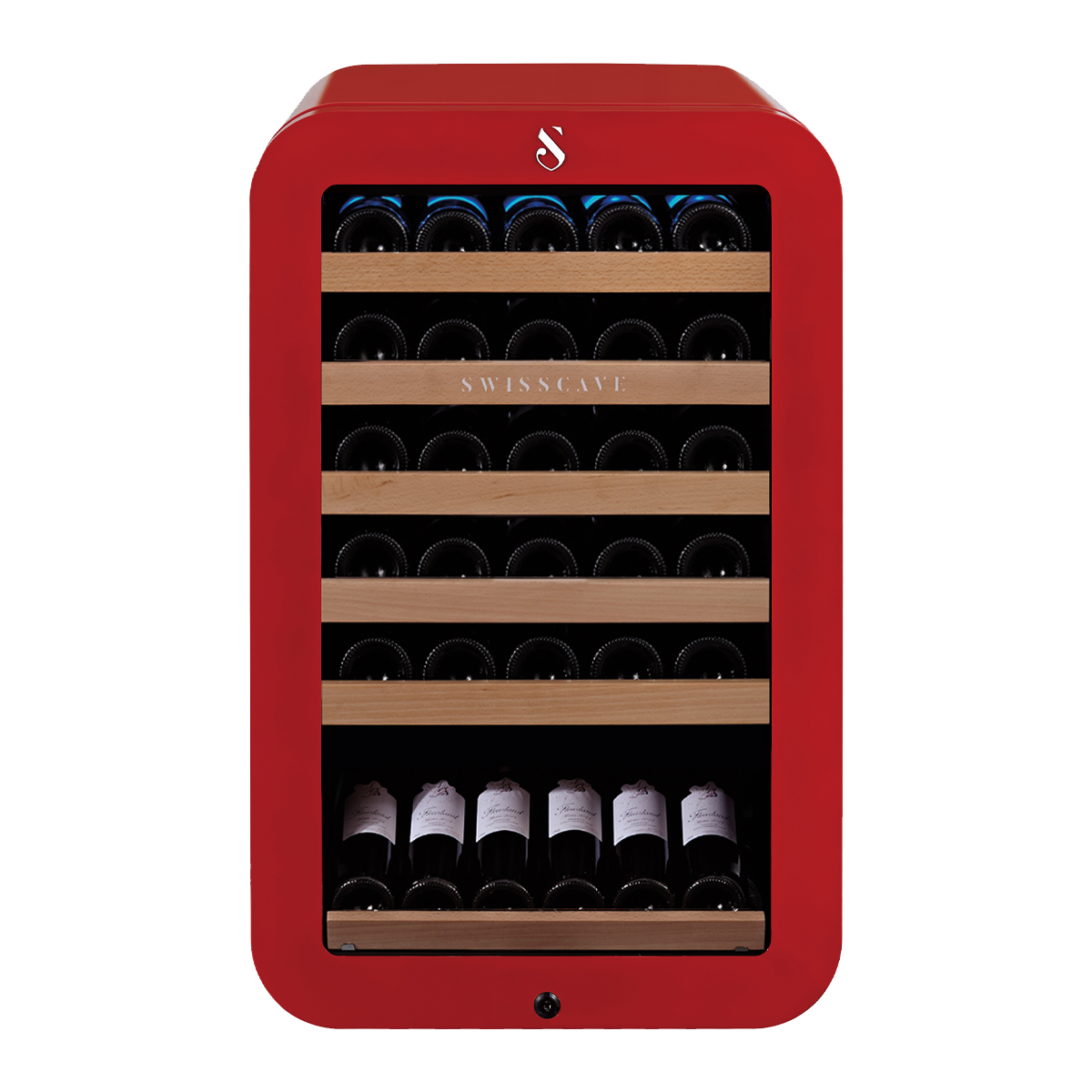 Swisscave Single Zone Wine Cooler RED 35 bottle WL120F-RED