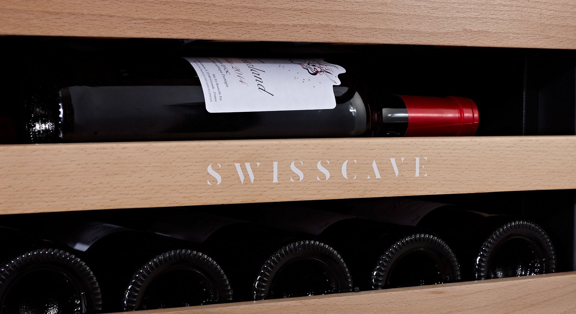 Swisscave Single Zone Wine Cooler RED 35 bottle WL120F-RED