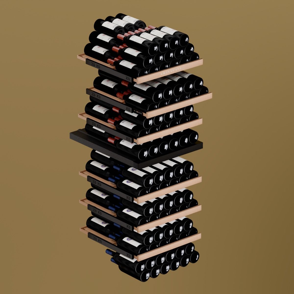 Swisscave Classic Dual Zone Wine Cooler 154 bottle WL455DF