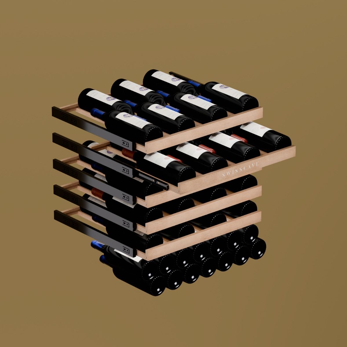 Swisscave Single Zone Wine Cooler 47 bottles WLB-155F