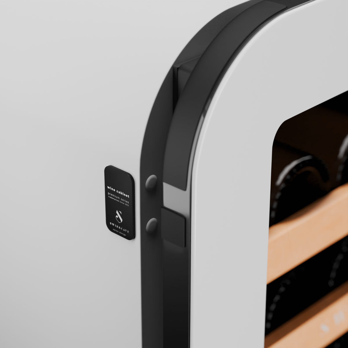 Swisscave WHITE dual zone wine cooler 68 bottle WLB-320DF