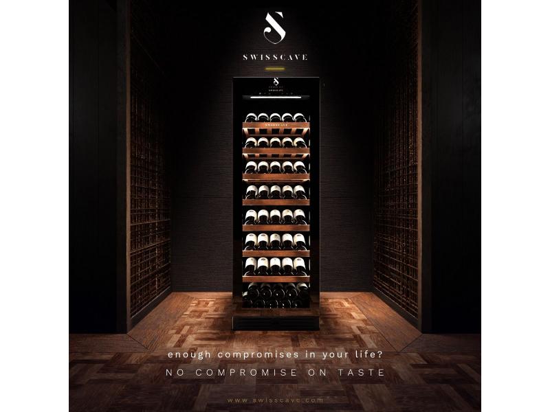 Swisscave Single Zone Wine Cooler 151 bottle WLB-460FLD-MIX