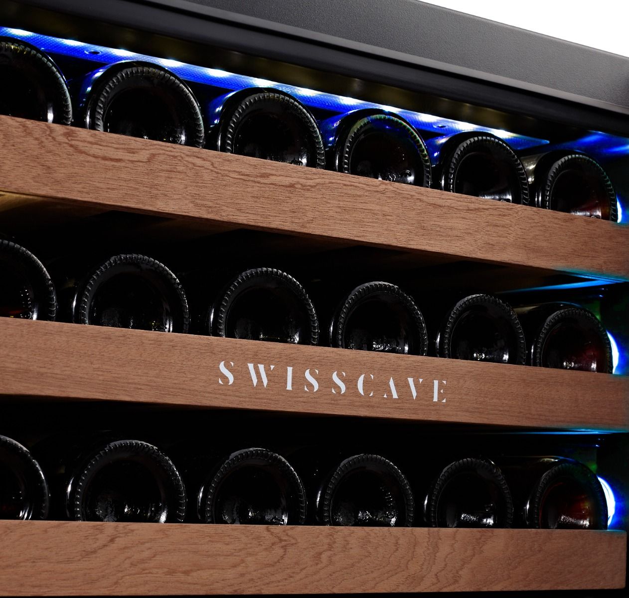 Swisscave Dual Zone Wine Cooler 39 bottle Touch to open WUB-60DFT