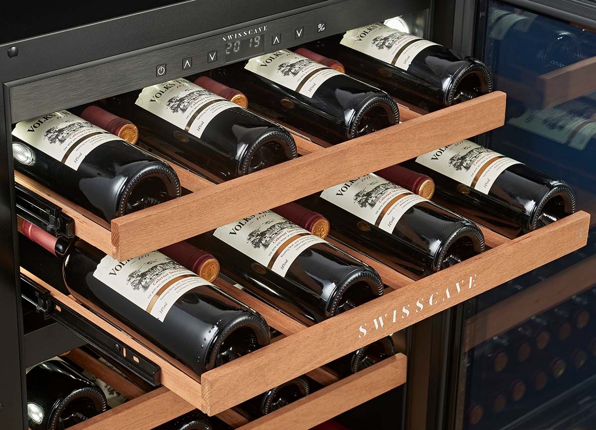 Swisscave Dual Zone Wine Cooler 39 bottle WUB-60DF