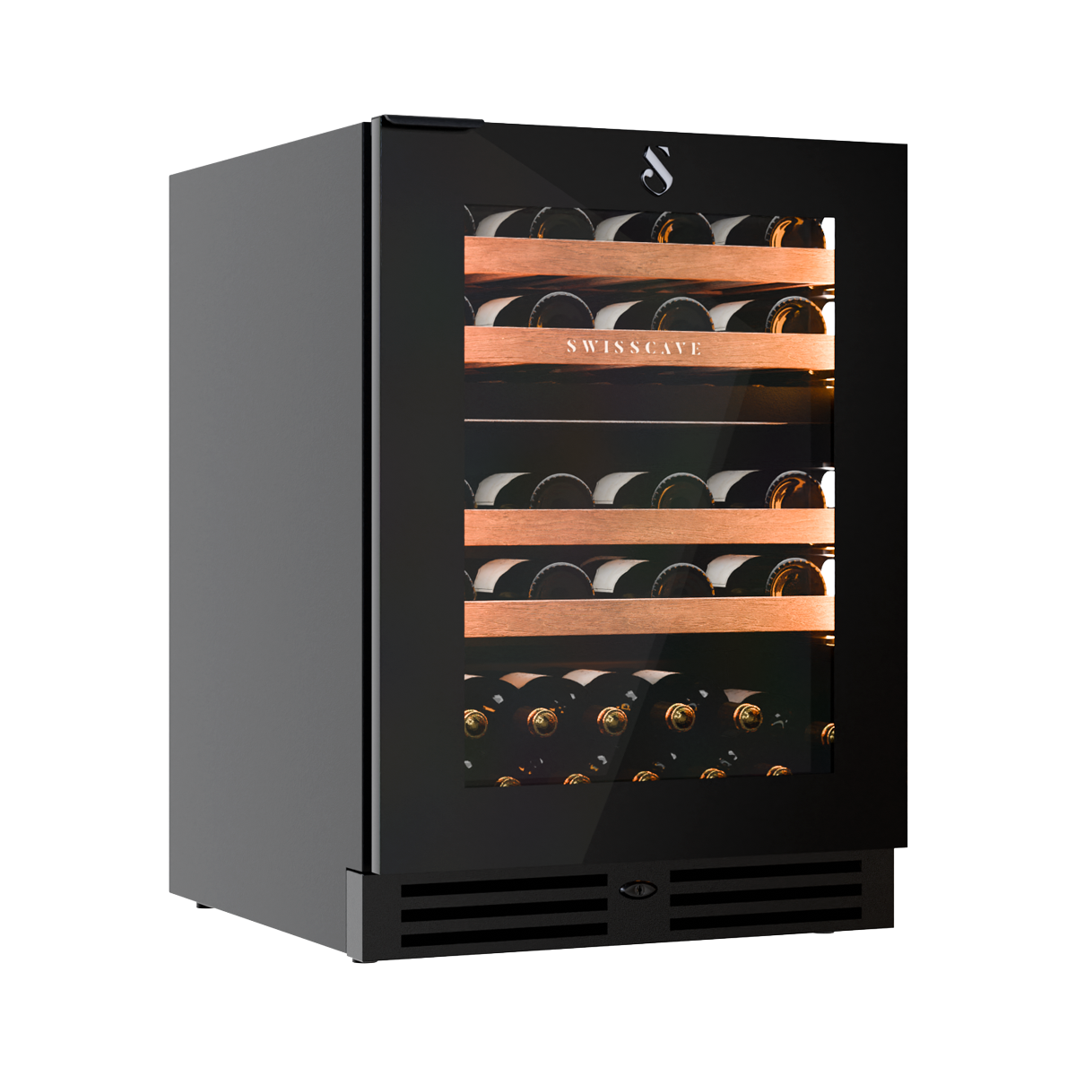 Swisscave Dual Zone Wine Cooler 39 bottle WUB-60DF