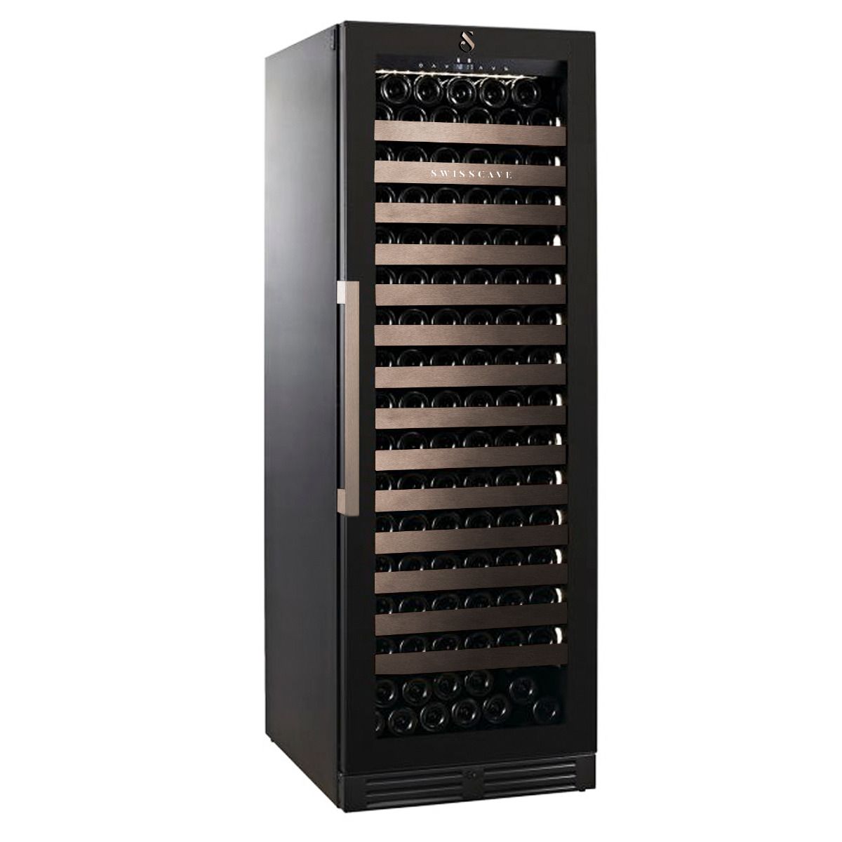 Exchangable pull-out front panels for wine coolers