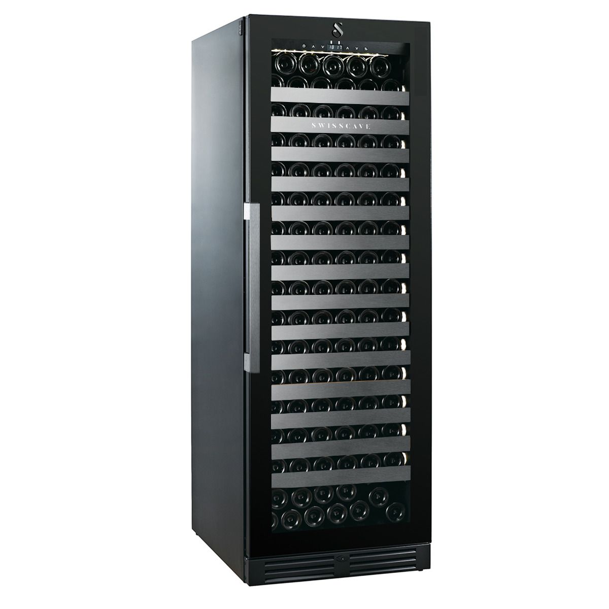 Exchangable pull-out front panels for wine coolers