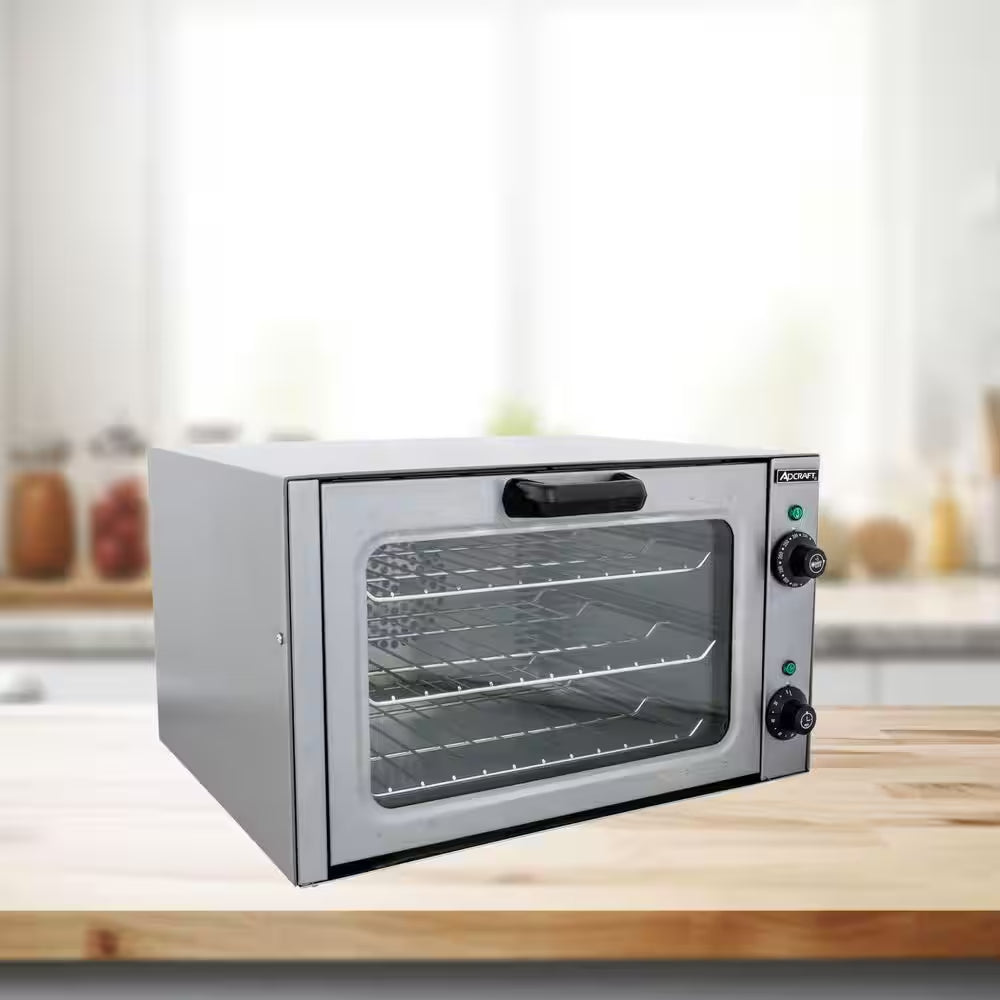 1750 W Stainless Steel Quarter Size Commercial Convection Oven