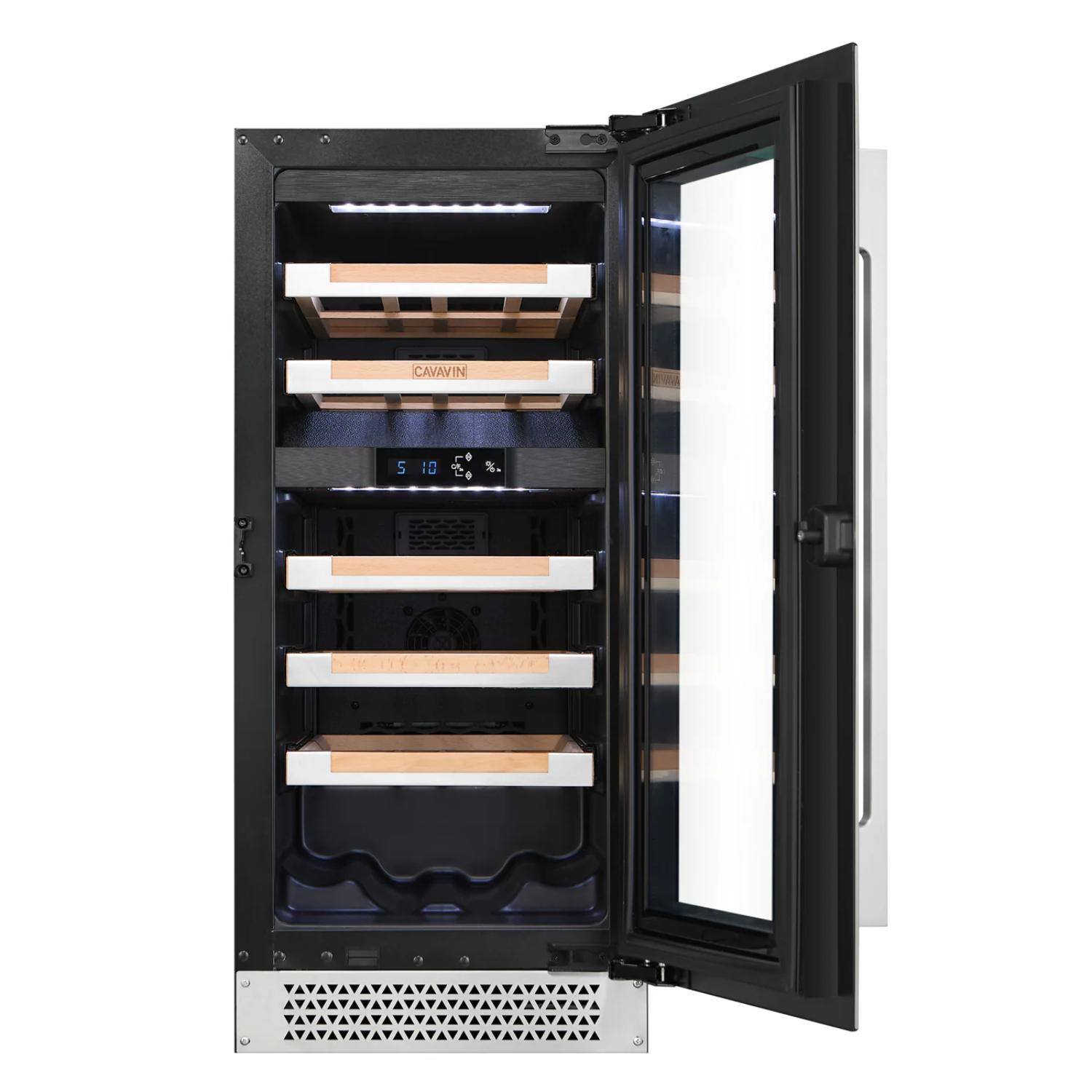VINOA 24-bottle dual-zone stainless steel cellar