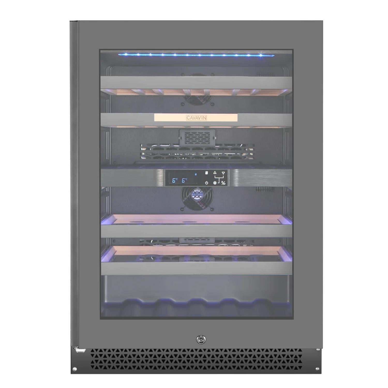 VINOA 41-bottle dark gray cellar