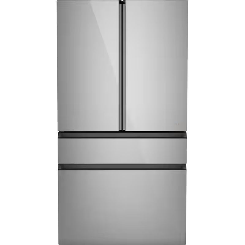 Counter-Depth 22.3-Cu Ft 4 -Door 36-In Wide Smart Compatible French Door Refrigerator with Ice Maker with Water and Ice Dispenser ( Platinum Glass ) ENERGY STAR Certified