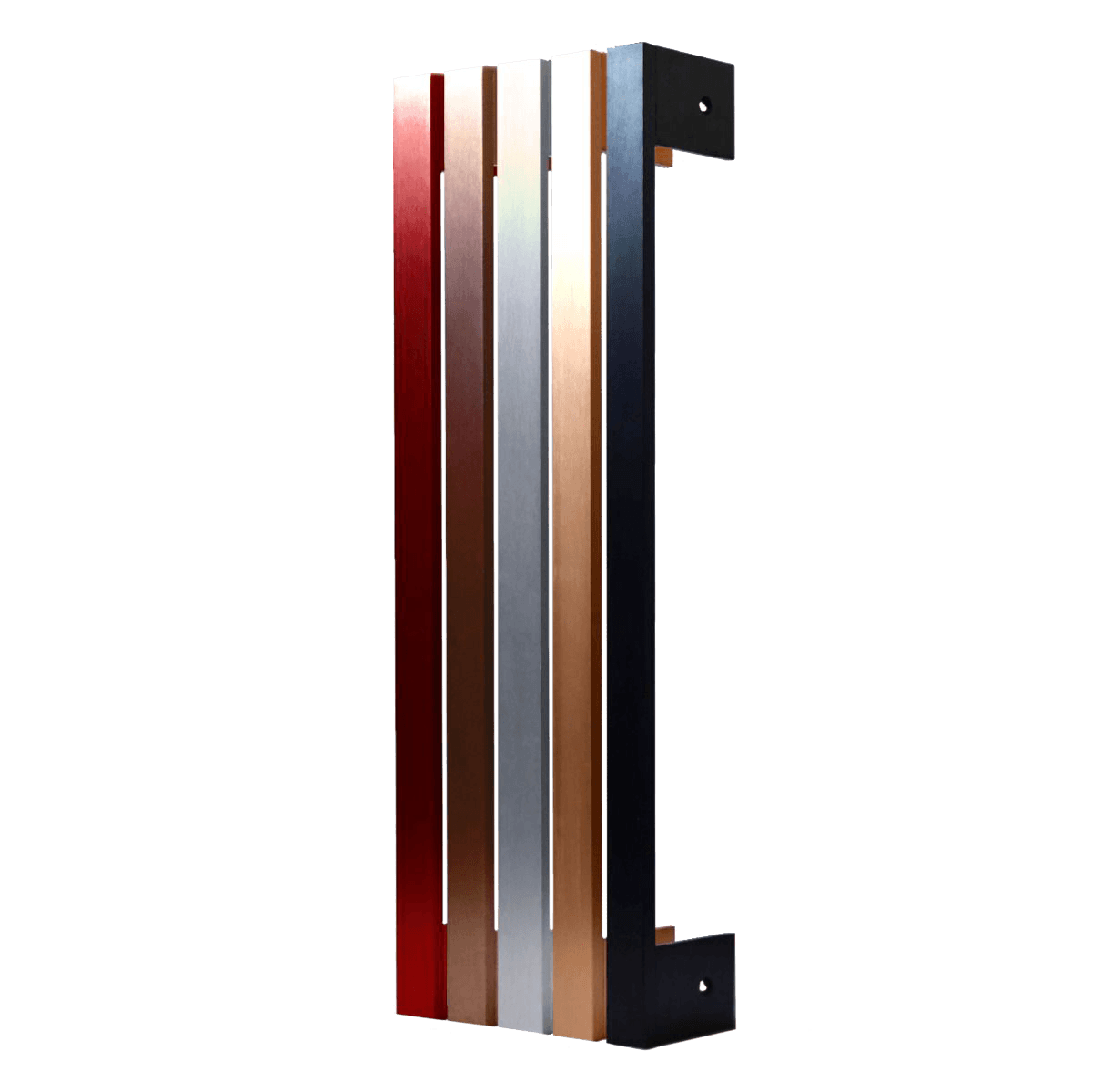 Swisscave Exchangable door handles made of brushed precious metal