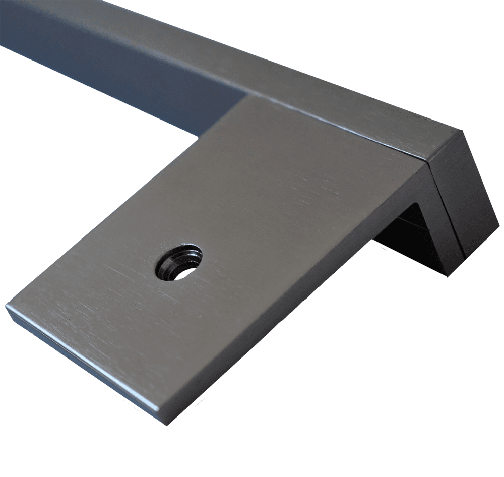 Swisscave Exchangable door handles made of brushed precious metal