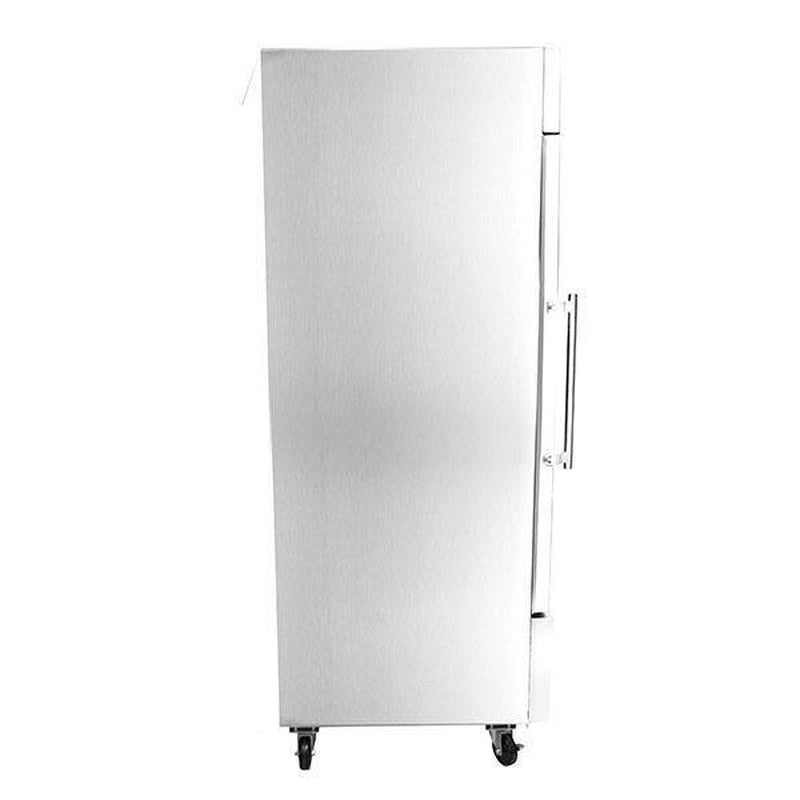 29 In. W 23 Cu. Ft. One Glass Door Display Commercial Reach in Upright Refrigerator in Stainless Steel