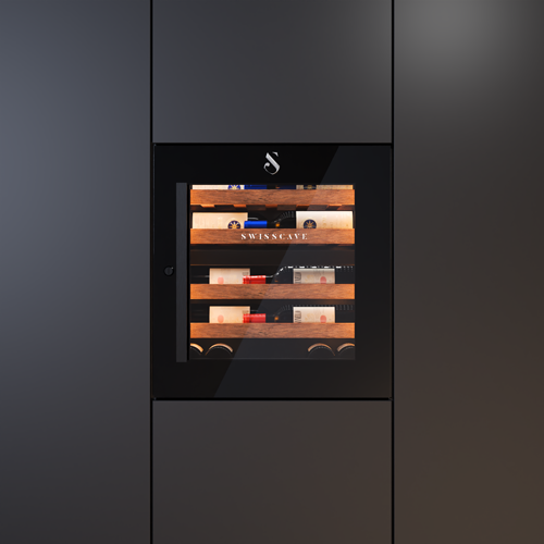 Swisscave Dual Zone Wine Cooler 26 bottle WIB-60DF