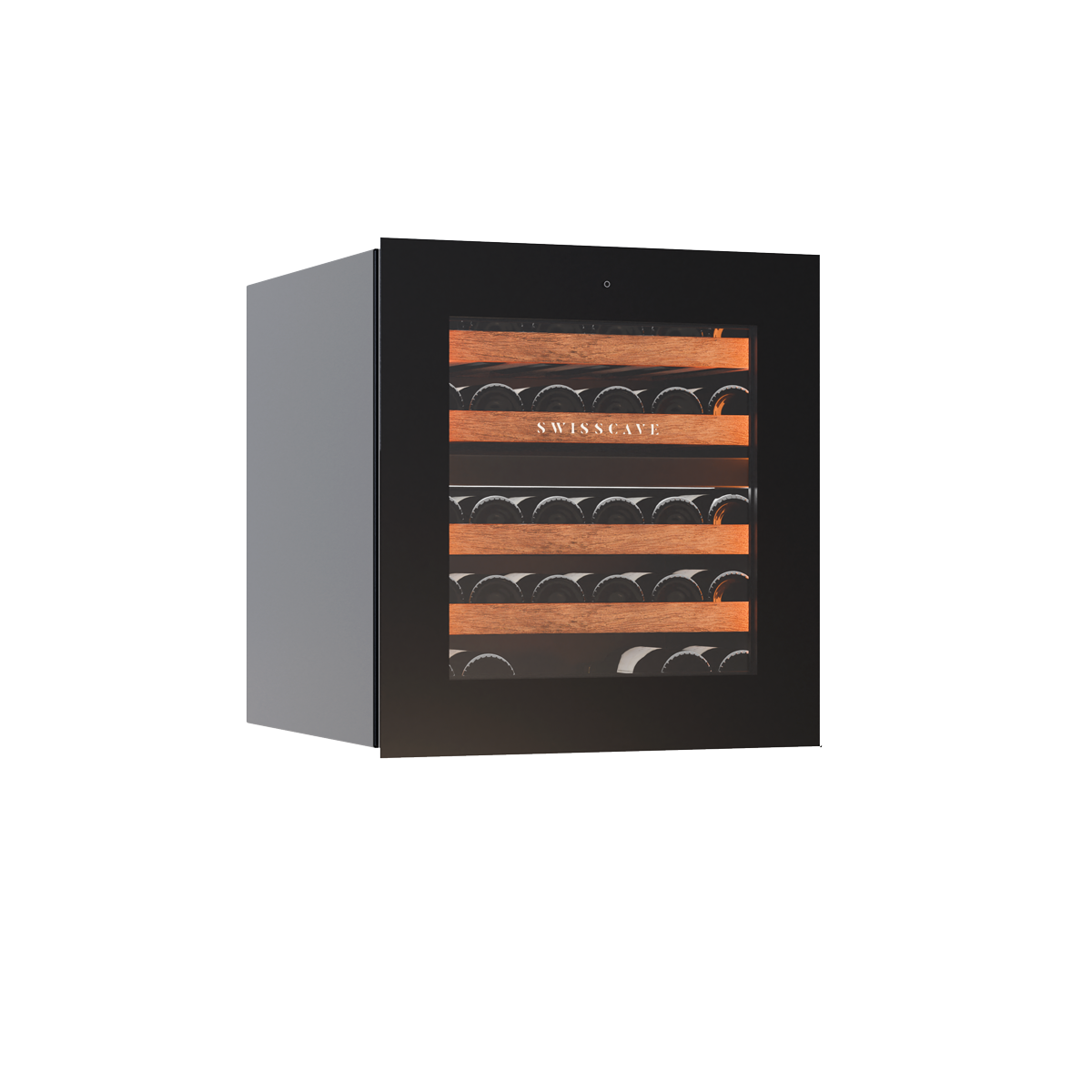 Swisscave Dual Zone Wine Cooler Touch to Open 26 bottle WIB-60DFT