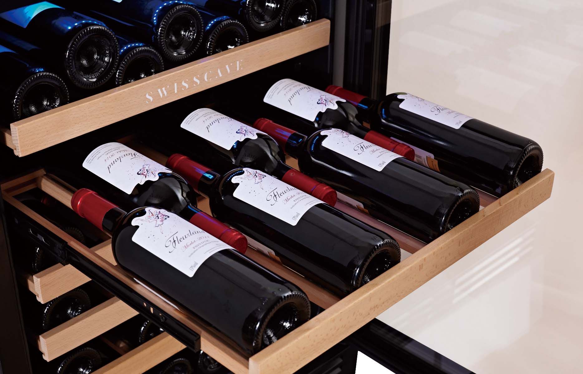 Swisscave Single Zone Wine Cooler 47 bottles WLB-155F