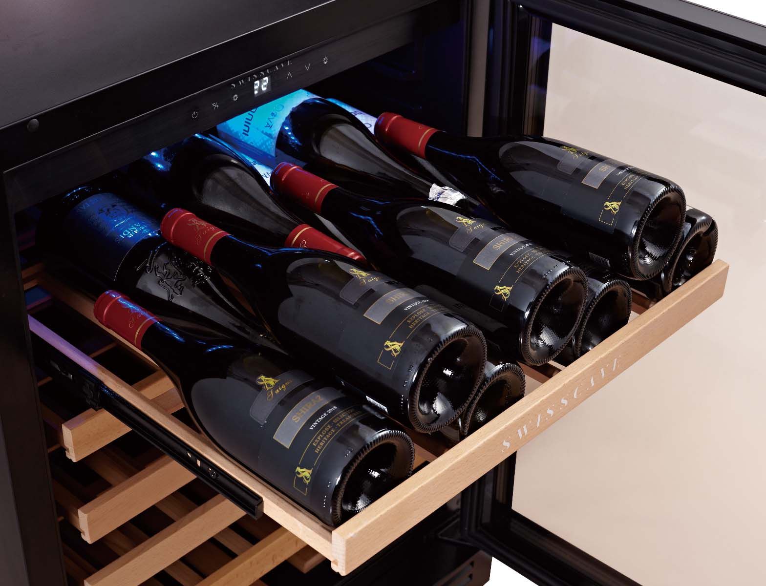 Swisscave Single Zone Wine Cooler 47 bottles WLB-155F