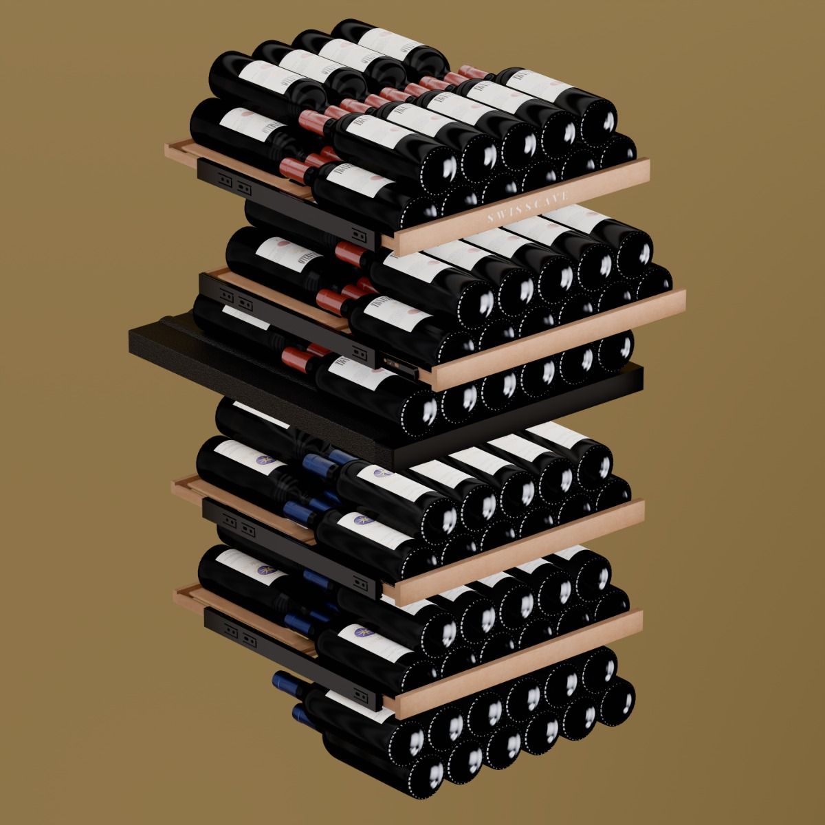 Swisscave Dual Zone Wine Cooler 107 bottle WL355DF