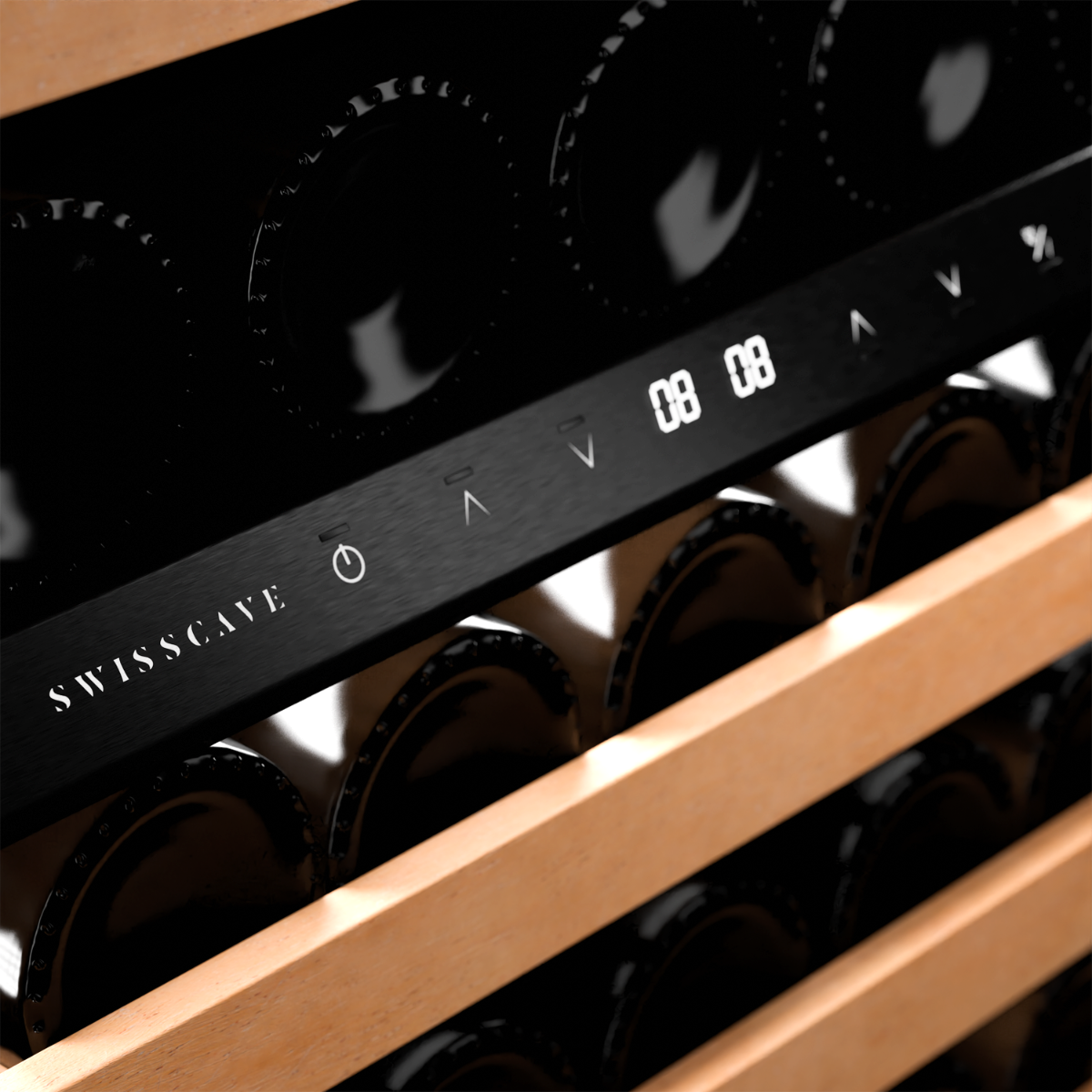 Swisscave WHITE dual zone wine cooler 68 bottle WLB-320DF