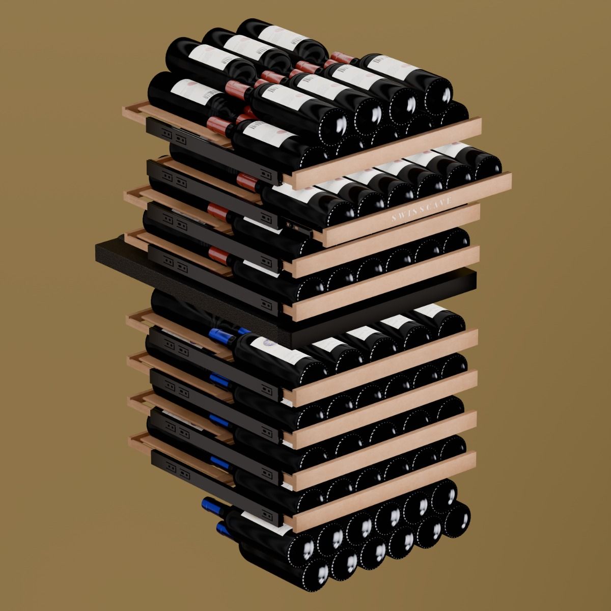 Swisscave Dual Zone Wine Cooler 103 bottle WLB-360DF-MIX