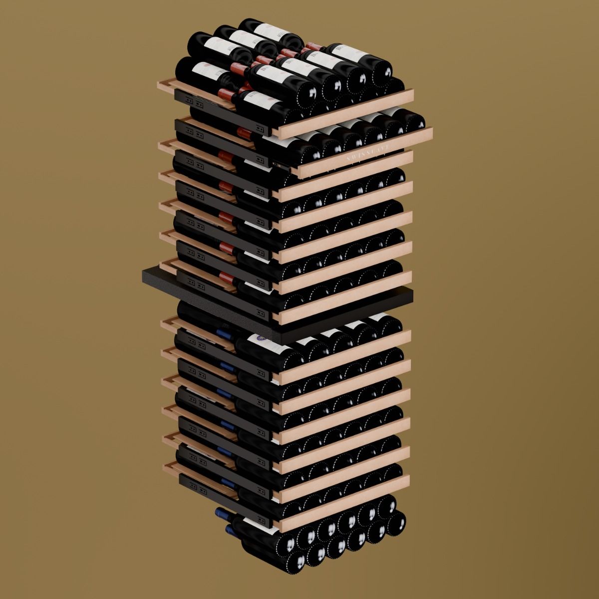 Swisscave Dual Zone Wine Cooler 152 bottle WLB-460DF-MIX