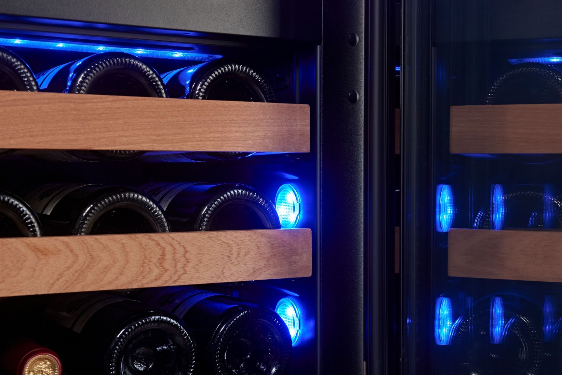 Swisscave Dual Zone Wine Cooler Panel ready 26 bottle WIB-60DFP