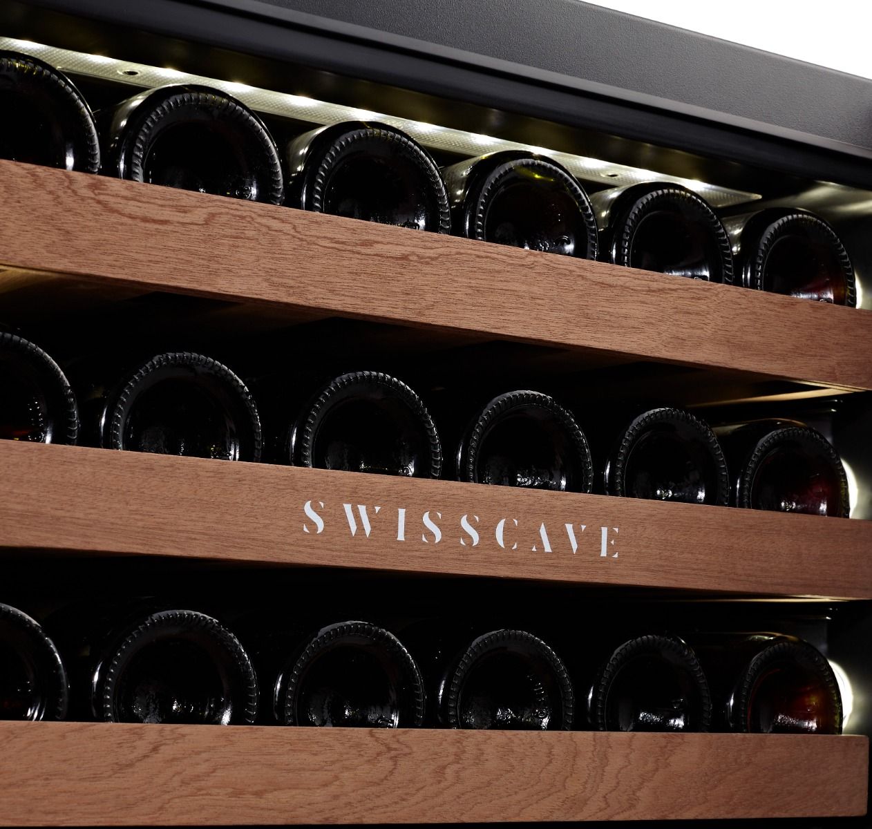 Swisscave Dual Zone Wine Cooler Touch to open 40 bottle WIB-88DFT